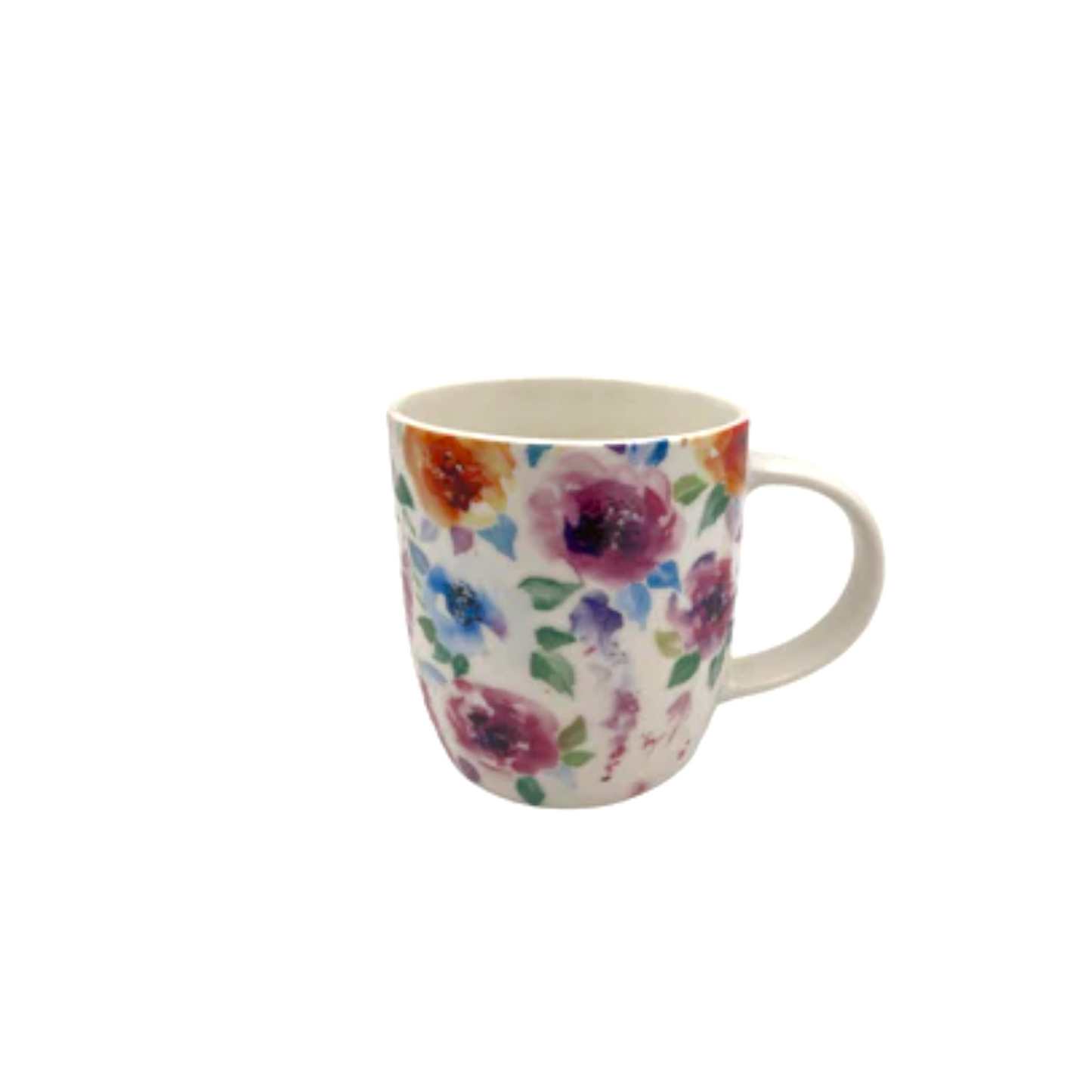 Wide Flowered Porcelain Mug - Lunaz Shop