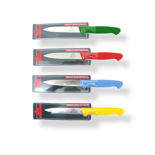 Utility Kitchen Knife with Colored Plastic Handle - Lunaz Shop