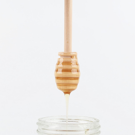 Wooden Honey Dipper X2; 16 cm - Lunaz Shop