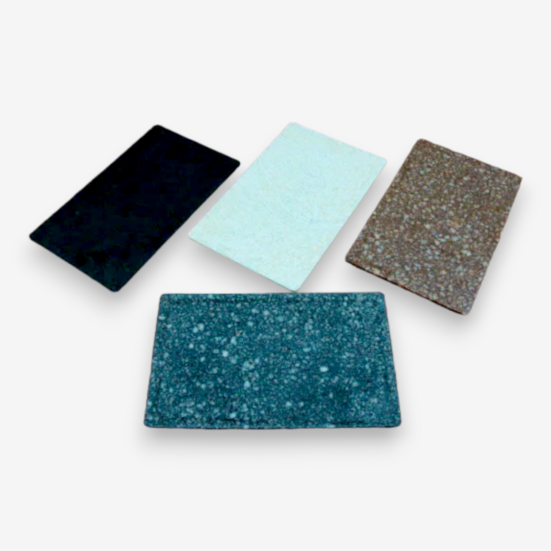 Melamine Flat Display Plate Granite Design 30.5 cm - Lunaz Shop