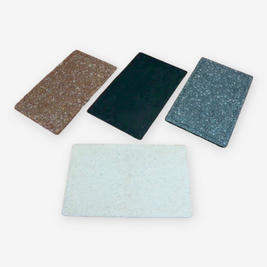 Melamine Flat Display Plate Granite Design 35.6 cm - Lunaz Shop