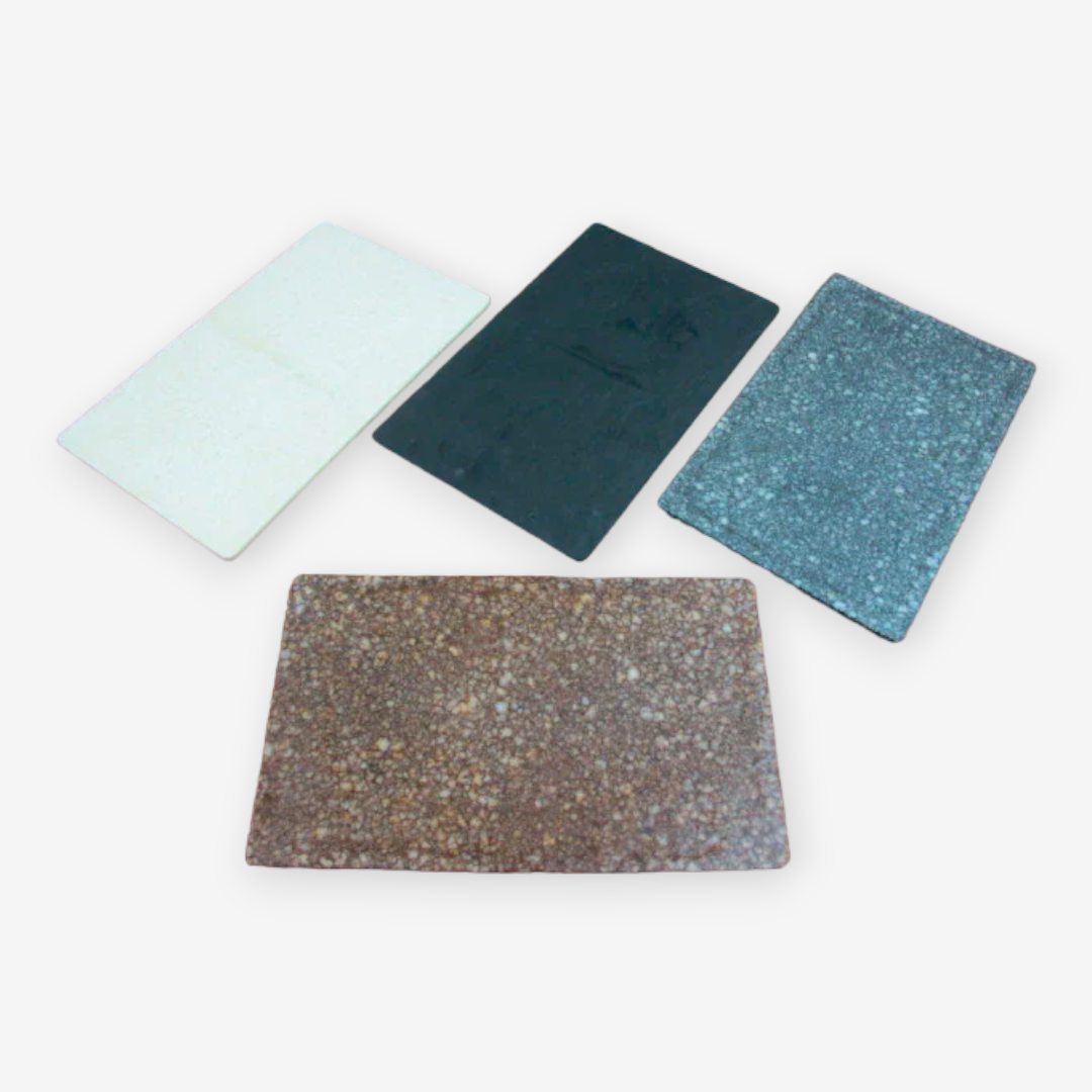 Melamine Flat Display Plate Granite Design 40.6 cm - Lunaz Shop