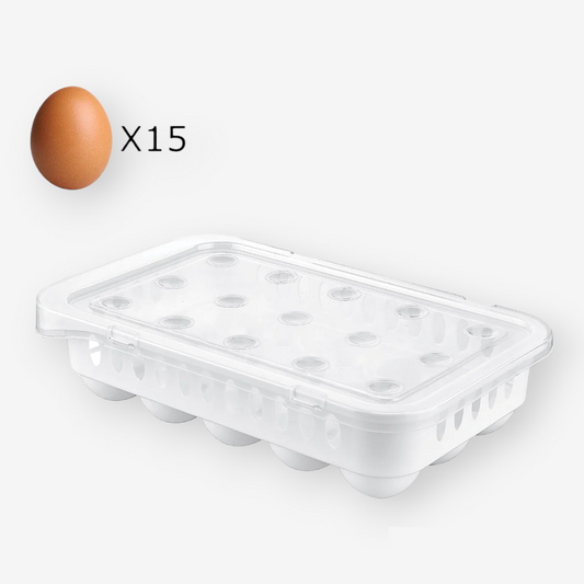 Plastic Egg Holder and Keeper for 15 Eggs - Lunaz Shop