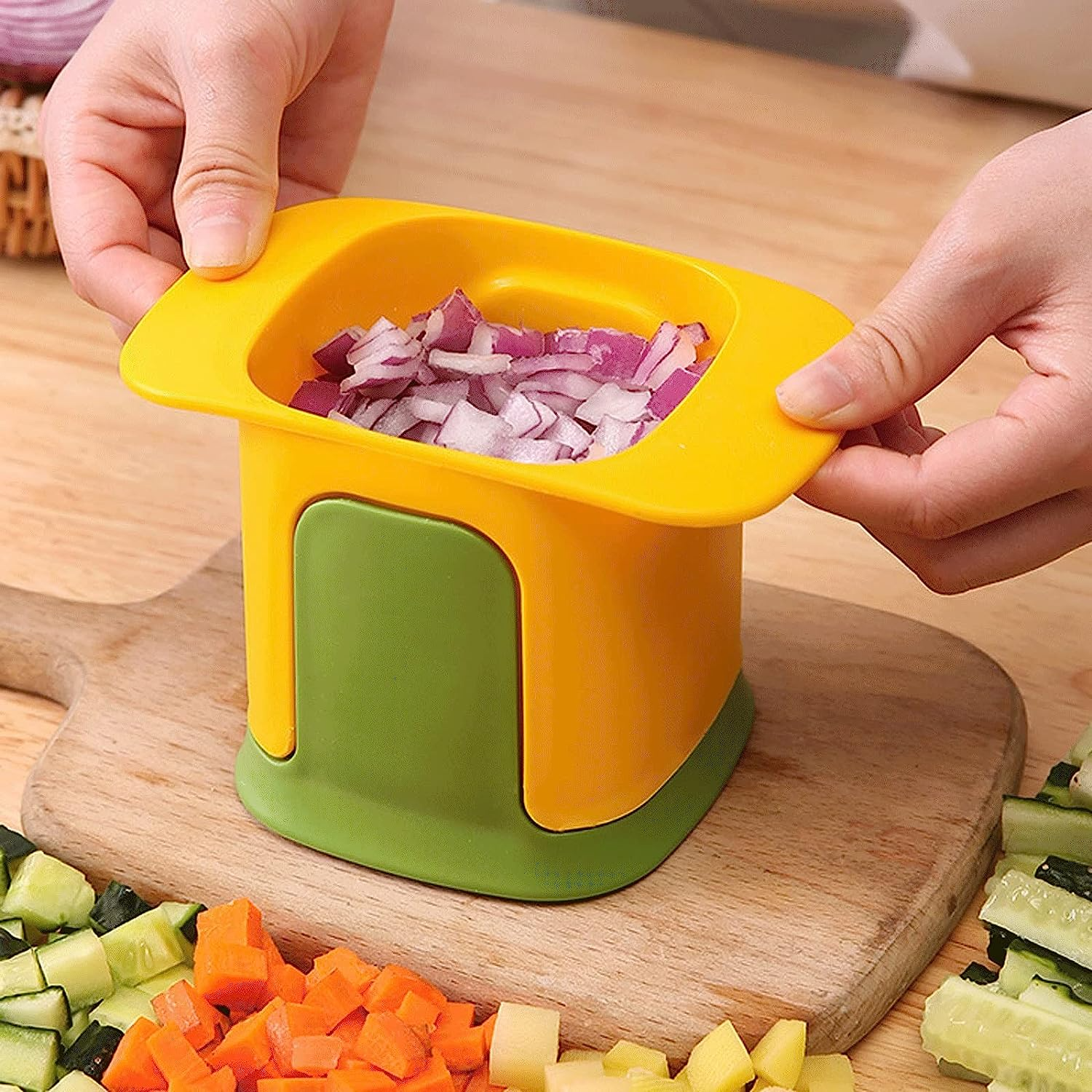 Cube & slice vegetable Cutter - Lunaz Shop
