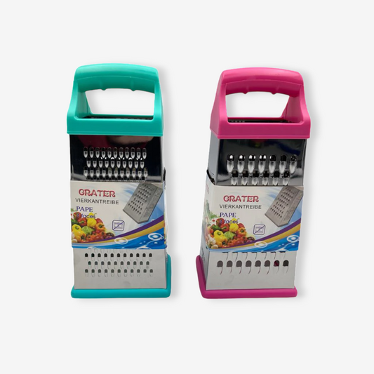 Colorful Stainless Steel 4 sided Grater silicon base - Lunaz Shop
