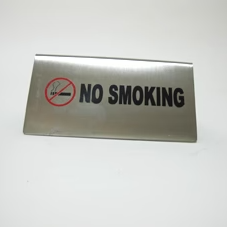 No smoking stainless steel sign - Lunaz Shop