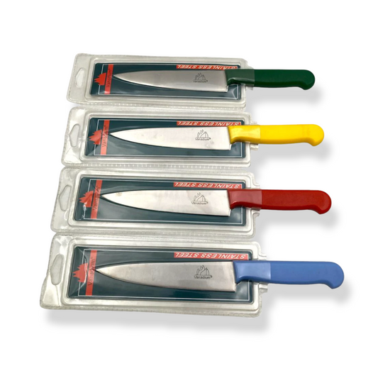 Chef Knife with Colored Plastic Handle - Lunaz Shop