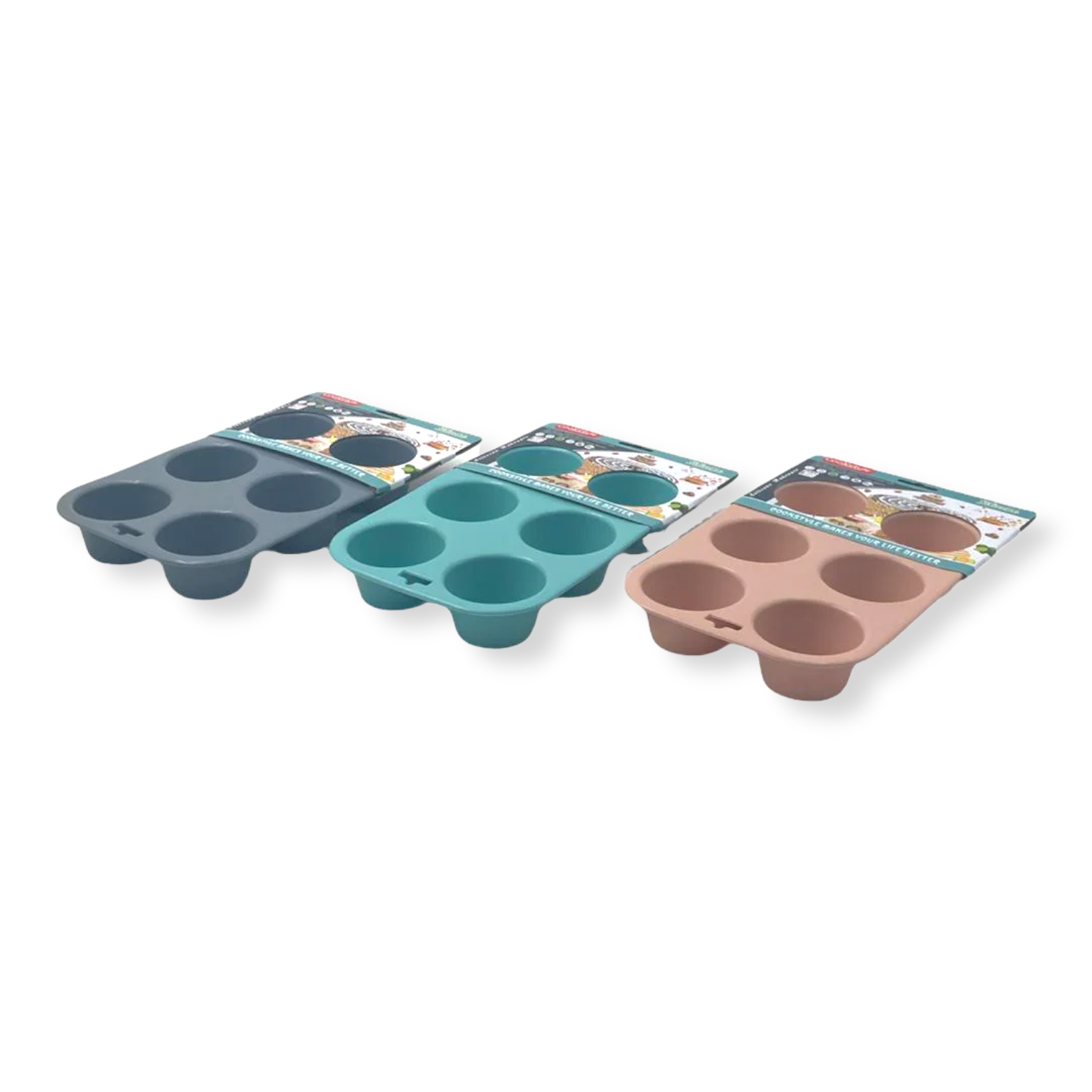 6 Cup Silicone Muffin Mold - Lunaz Shop