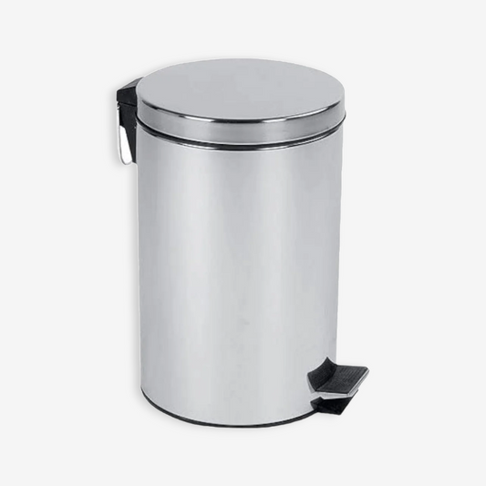 Stainless Steel Dustbin with pedal 8 lt - Lunaz Shop