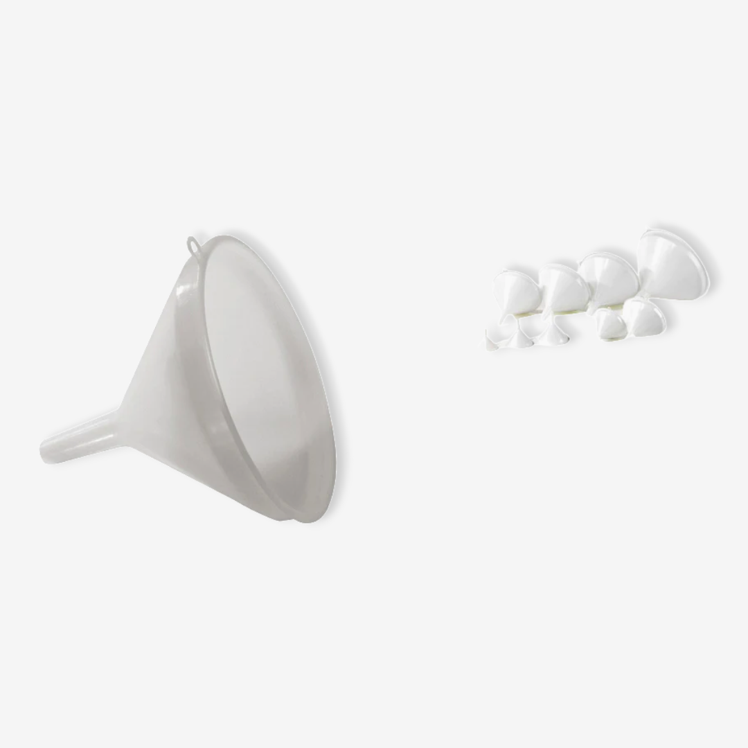 Italian Plastic White Funnel - Lunaz Shop