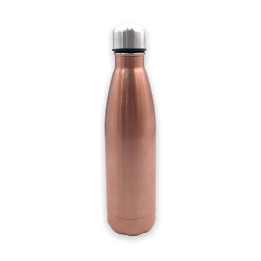 Copper Color Stainless Steel Vacuum Water Bottle 500ml - Lunaz Shop