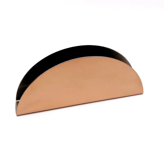 Half-Circle Stainless Steel tissue holder; Copper Color - Lunaz Shop