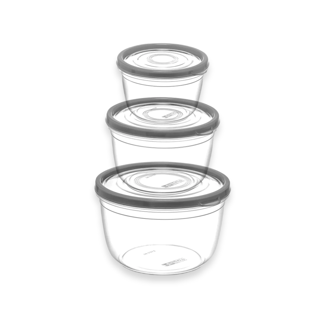 Round Food Storage Set of 3 - Lunaz Shop