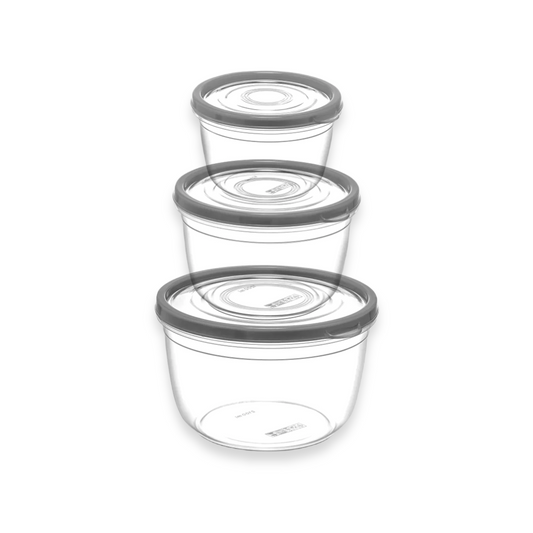 Round Food Storage Set of 3 - Lunaz Shop