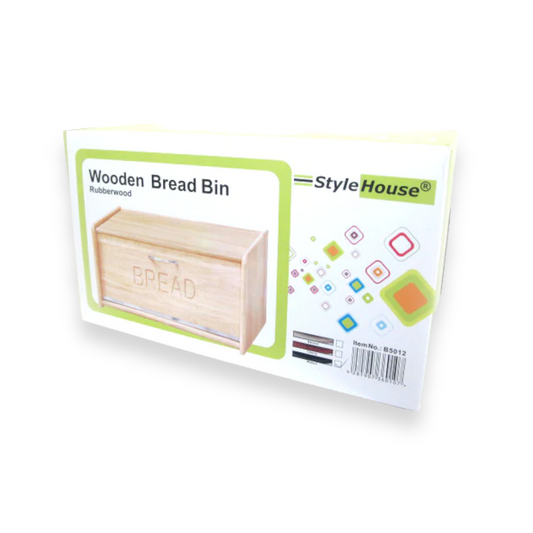 Wooden Bread Box with wooden Cover - Lunaz Shop