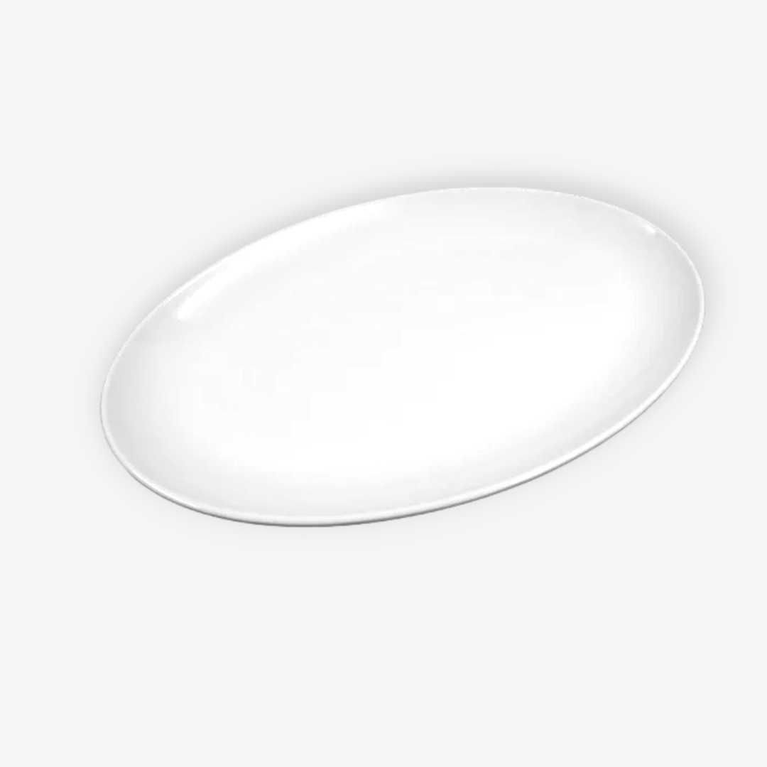 Melamine Big Oval Dish 76.5 x 49 x 6 cm - Lunaz Shop