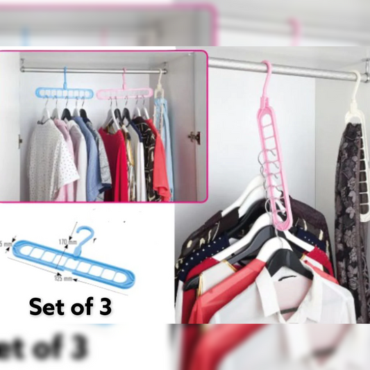 Practical Hanger Set of 3 - Lunaz Shop