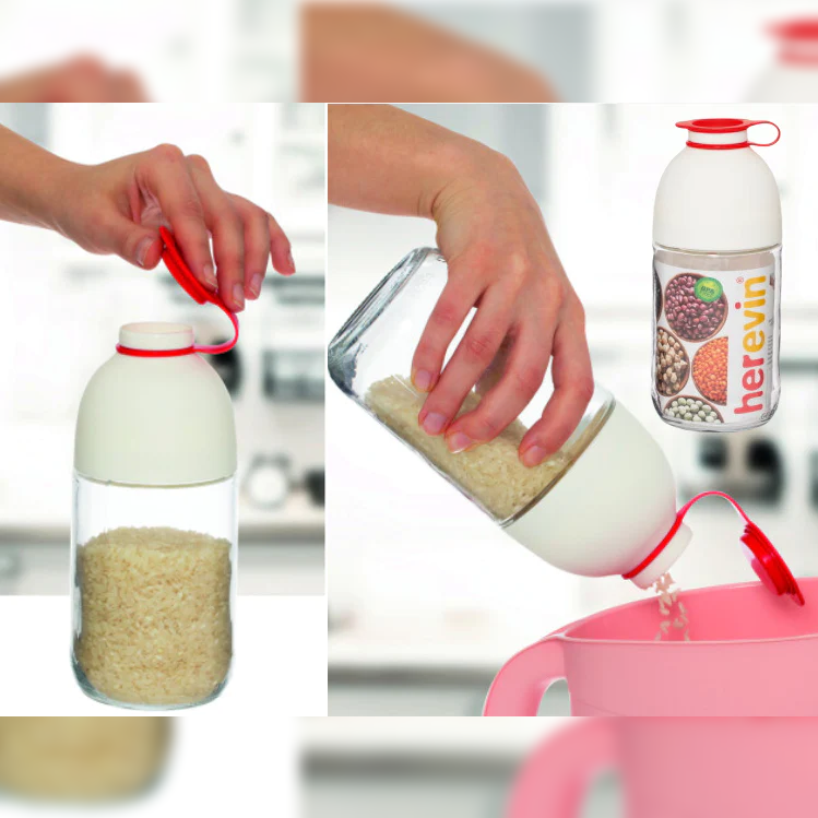 Cereal Jar with Dispenser; 1 lt - Lunaz Shop