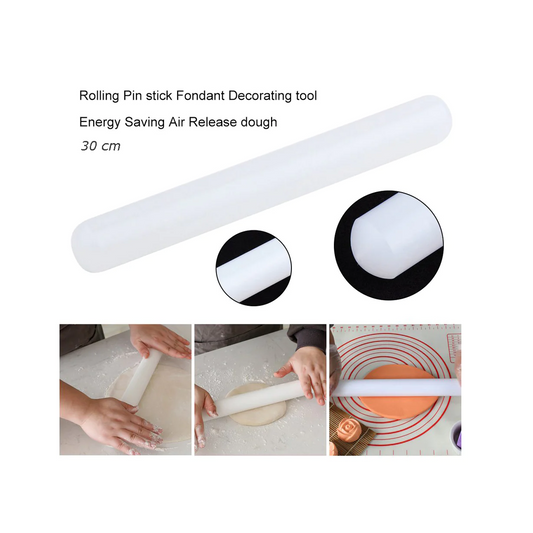Non-Stick Polyethylene Rolling Pin 30cm - Lunaz Shop