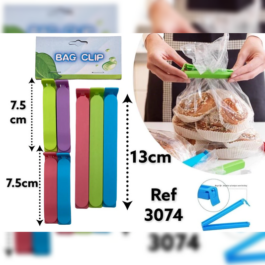 Colored Plastic Bag Clip X7 - Lunaz Shop
