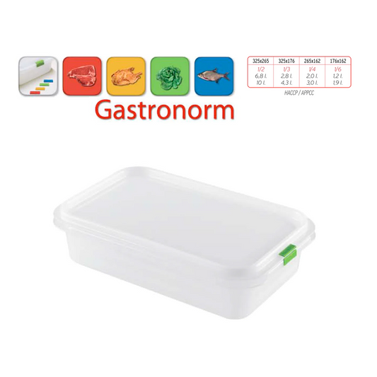 Low Gastronorm Plastic Storage Container - 2 lt - Lunaz Shop