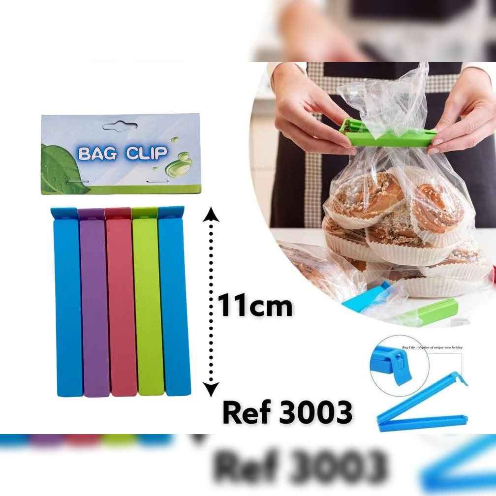 Colored Plastic Bag Clip X5 - Lunaz Shop