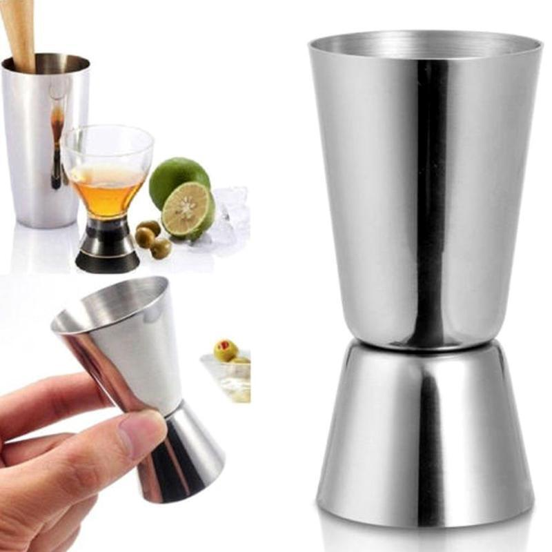Stainless Steel 18/8 Measuring Double Cup - Lunaz Shop