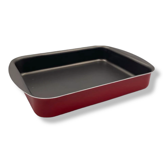 Nouval Red Rectangular Oven Tray - Lunaz Shop